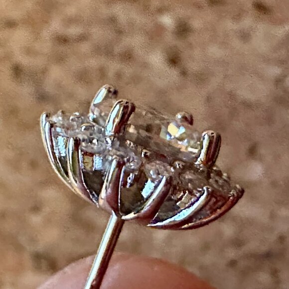 Neiman Marcus Millenia 18K Yellow Gold Plated D Color VVS1 Earrings - Picture 7 of 8